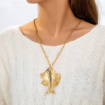 Moodne kaelakee naiste ehetele kuld