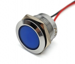2 szt Lampka kontrolna deski rozdzielczej LED Off-Road 22mm Niebieski