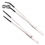 2 tk roostevabast terasest roomajate s&ouml;&ouml;tmistangid kummiotsaga pikad sirged kumerad pintsetid habemega draakoni maopaagi tarvikud terraariumitarbed Sets