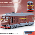 1/32 Diecast Nostalgiline Auru Roheline Nahast Rong M&auml;nguasi Saab Pihustada Sulamist Rong Laste M&auml;nguasi Laste Kingitus S&uuml;nnip&auml;evakingitus Poistele punane