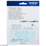 Accessoire Scan'n'Cut - BROTHER - Carte Tattered Lace 1 - 20 motifs dentelle - DIY mariage - D&eacute;coupes cr&eacute;atives