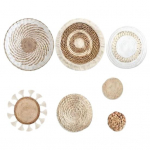 7 tk/komplekt B&ouml;&ouml;mimaa &otilde;lest kootud seinakaunistus Kodu Kontor Elutuba Magamistuba Taust Seinakunst Maal&auml;hedane Naturaalne Vitspunutis Ornament 7pcs