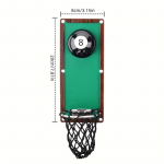 1 Magnetiline piljardipudeliavaja, eemaldatav metallist seinaavaja korgikogujaga 1pc