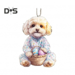 Lihav&otilde;ttep&uuml;hade koerte auto rippuv ornament akr&uuml;&uuml;list 2D lame koeraripats v&auml;rviline looma kutsika kaunistus lihav&otilde;ttep&uuml;hade kingitused C