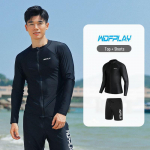 Meeste kiivkuiv sukeldumis- ja surfikost&uuml;&uuml;m: Pikkade varrukatega, l&otilde;hestatud disainiga, p&auml;ikesekaitsega, meduuside kaitsega, slim-fit, lukuga. XXXL for 80-90kg