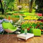 3D Looduslilled Aiarada Fototapeet Elutuba Magamistuba Kodu Dekoor Taustasein 200 cm(W) x 140 cm(H)