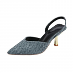 Kingad Naised Slingbacks Naiste K&otilde;rge Kontsaga Suur Suurus Kleidi Kingad Naised Madal Terava Varbaga Slip-on &Otilde;hukesed Kontsad Naiste Sandaal 35 sinine