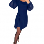 Naiste kleit &uuml;mara kaelusega puhvvarrukatega v&otilde;lts kaheosaline slim-fit kleit v&ouml;&ouml;kohast liibuv &uuml;hev&auml;rviline vabaaja minikleit M punane