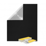 Youshengi kaasaskantav pimendav pimendav kardin konksu ja silmusteipidega Privaatsus pimendav aknavari magamistoa beebitoa haagismaja jaoks S must