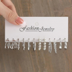 17KM H&otilde;bedav&auml;rvi Keerutatud R&otilde;ngask&otilde;rvar&otilde;ngaste Komplekt Naistele Ehted pendientes Vintage Ring Geomeetrilised Ripatsk&otilde;rvar&otilde;ngad Trendikad Kingitused