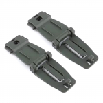 2 tk Mitmeotstarbeline Taktikaline Seljakoti Rihmaklamber V&ouml;&ouml;pael Dominaatorpannal Seljakoti Rihma Juhtimisklamber V&ouml;&ouml;paela jaoks armee roheline v&auml;rv