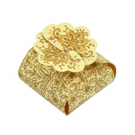 Set de 5 Florets - PAPERTREE - Ivoire - Papiers faits main - Coton recycl&eacute; - Commerce &eacute;quitable