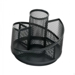 Mesh Desk Organizer for Pens And Stationery Storage on Desktop Four Grids