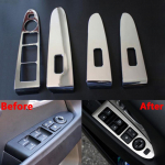 ABS auto siseukse akna l&uuml;liti paneeli katte kaunistus Kia Sportage R autotarvikute jaoks Lifting window panel 4 pieces
