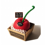 Punase kirsi tulevaba aroomiteraapia viirukip&otilde;leti, puuviljamaitseline tahke palsam. Kodune kotike, kodune aroomiteraapia, l&otilde;hnastatud kingitus valge