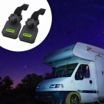 2 Pieces RV Awning Clamps Soft Grippers inch Wide Clips Mounting Grips for Outdoor Camping