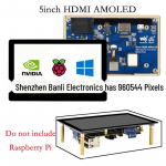 Raspberry Pi 5 AMOLED puuteekraan: Parem kui LCD 5-inch HDMI AMOLED