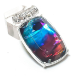 Natural Ammolite Gemstone 925 Sterling Silver Jewelry Pendant 1.77 r2d14