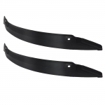 2x Auto tagaratta poritiib pritsmekaitse muda uksekaitse klapid Toyota Land Cruiser Prado 150 Lexus GX 2010 - 2022 porilaud must