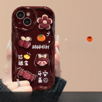 Sobib Apple 15pro mobiiltelefoni &uuml;mbrisele IPhone 14/13 Lilleneiu nuku kaelapael 11/12 Silikoon 7plus iPhone 16