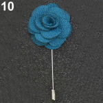 Unisex Camellia Flower K&auml;sitsi valmistatud Boutonniere Stick pross Pin &uuml;likonna kaunistus kingitus 3