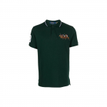 Polo Ralph Lauren SS23 Loomamustriga Sirge L&otilde;ikega L&uuml;hikeste Varrukatega Polo S&auml;rk Meeste pealsed Roheline 710900614-004 L