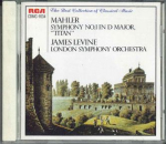 CD JAMES LEVINE, LONDON SYMPHONY ORCHE - Mahler : S&uuml;mfoonia nr 1 D-duuris, CDMC1034 RCA Jaapan Klassikaline Kasutatud