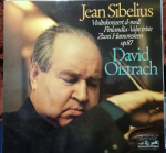 LP plaat JEAN SIBELIUS, DAVID OISTRACH - Viiulikontsert d-moll / Finlandia / 62964 Melodia-Eurodis Saksamaa Klassikaline Kasutatud