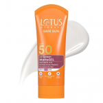 Lotus Herbals P&auml;ikesekaitsekreem naistele ja meestele | Safe Sun UV Screen Mattgeel p&auml;ikesekaitsekreem SPF 50 ja PA+++ | UVA- ja UVB-kaitse| 100g