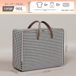 Suure mahutavusega kolimiskotid, riiete hoiukotid, tekid, reisikotid, kodune organiseerimine, tolmukindlad veekindlad kotid 90L must