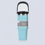 Lekkimiskindel flip-kork k&auml;epidemega asendus Stanley 20/30/40oz termostassidele - Pritsmekindel kate 801-900ml helesinine v&auml;rv