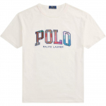 Polo Ralph Lauren SS25 &Uuml;mmarguse kaelusega logopatikaga tikitud l&uuml;hikeste varrukatega T-s&auml;rk Meeste Topid Valge 710964480-001 XL
