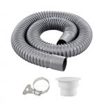 Paindlik 70cm/100cm Pikkus PVC &Auml;ravooluvoolik Pikendatud Pikkusega &Auml;ravoolutoru Vannitoavalamu & K&ouml;&ouml;givalamu Paigaldamiseks A