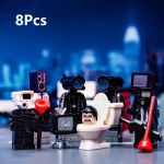 Suur suurus Uus Skibidi Tualetikasti ehitusklotsid Suur Titan Kaamerapoiss K&otilde;neleja Mini tegelaskuju M&auml;nguasjad