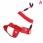 Paadimootori avariiohutuspaela rihma peatamisl&uuml;liti kaelapael, punane h&auml;daohutusriist