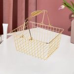 Ostukorv Metallist hoiukast Kaasaskantav traat k&ouml;&ouml;giviljadele Vannitoa kapp L