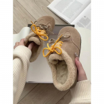 Paksutallalised Boken sussid naistele kandmiseks s&uuml;gisel ja talvel, uued mudelid, sametist &uuml;he pedaaliga kohevad kingad, kodu koti pea ja poolikud sussid 40 aprikoosi