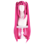 Deemonik&uuml;ttide Mira Cosplay Parukad 100cm Roosa S&uuml;nteetiline Juuksed Halloweeni Peo Esituse Parukas Naised Filmi Rollim&auml;ngu Aksessuaar One Size roosa