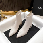 Terava ninaga naiste pahkluusaapad, moodsad tagumiste lukkudega, l&uuml;hikesed botased, daamide elegantsed ruudukujulise k&otilde;rge kontsaga talvesaapad 2024 36 valge