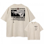 Vintage Anime Hunter X Hunter Happe T-s&auml;rk Graafilise Prindiga T-s&auml;rgid Mehed Naised Manga Street Pesitud 100% Puuvillased T-s&auml;rgid Unisex M
