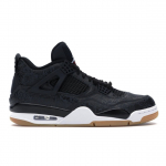 Air Jordan 4 Retro Laser Meeste Tossud Must Valge Kumm-Helepruun CI1184-001 40