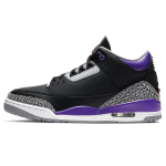 Air Jordan 3 Retro Court Purple Unisex tossud Must Tsemendi-Hall Valge CT8532-050 42.5 black