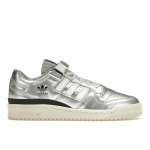 atmos x adidas Forum Low H&otilde;bedane Metallik Unisex Tossud Pilvevalge S&uuml;simust GV9224 36⅔