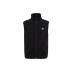 Adidas Originals Kolmeleheline Logo Prindiga Klassikaline KolmeTriibuga Lukuga Vest Meestele &Uuml;ler&otilde;ivad Must HK7392 XXXL