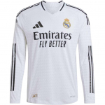 Adidas Real Madrid 24/25 Pikkade varrukatega Kodune Autentne S&auml;rk Meeste Topid Valge IT5204 XXXXL