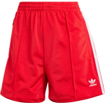 Adidas Logo Kirjaga Tikitud Triibulised Vabaaja L&uuml;hikesed P&uuml;ksid Naistele Alaosad Punane IY7207 XS