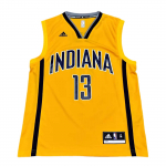 Adidas X NBA koost&ouml;&ouml; Paul George Pacers Ei. 13 Kampsun V-kaelusega Varrukateta Korvpallivorm Unisex vorm Kollane 7818A-3A6-AEB2511 S