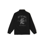 Vans Off The Wall Logo Kirjaga Kraega Pikkade Varrukate S&auml;rkkleit Meeste Jakk Must VN000NM6BLK L