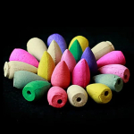 60 tk tagasivoolu viirukikoonused Waterfall segatud looduslike l&otilde;hnade jaoks Waterfall viirukip&otilde;leti hoidja kingitus, mis sobib ideaalselt jooga aroomiteraapia jaoks mix 60pcs