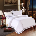60ndate tikanditega puuvillasatiinist voodipesukomplekt - neli osa Single Duvet Cover 2.4x2.4 (Fits 220x220 Duvet)